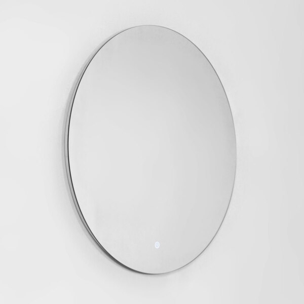 Фото Зеркало для ванной комнаты с подсветкой итана oreol d70, 700х32х700