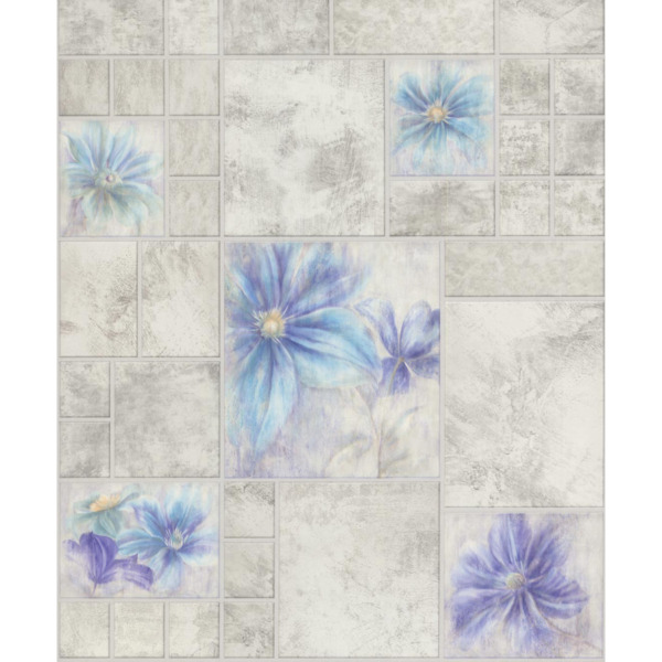 Фото Обои 10117-16 аспект бонжур винил 0.53x10,05м флористика серый