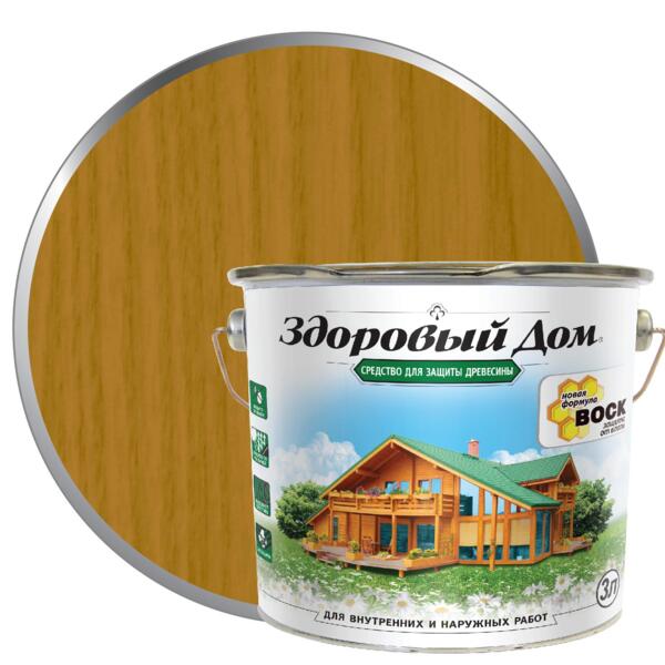 Фото Деревозащитное средство здоровый дом 3,0л тик