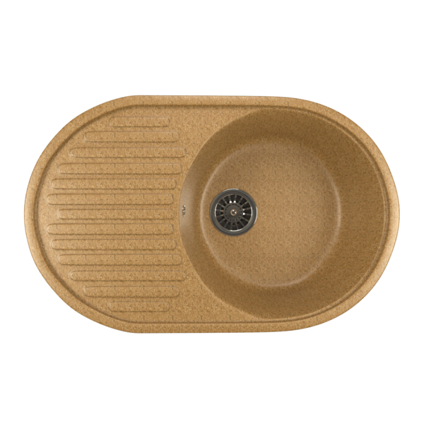 Фото Мойка кухонная искуственный мрамор mixline 45х72 525108