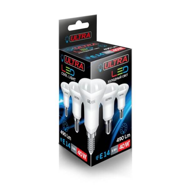 Фото Лампа светодиодная ultra е14 грибок 5вт 3000к 5055268049181