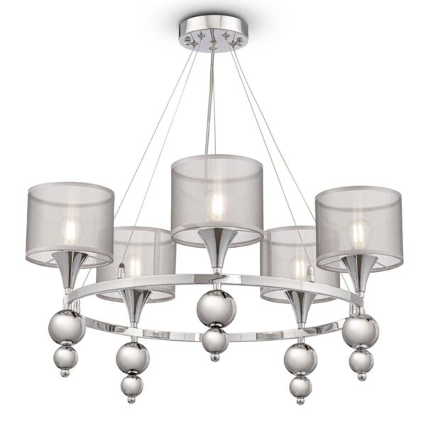 Фото Люстра freya lauren fr5093pl-05ch хром