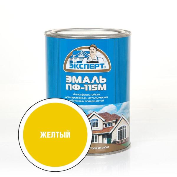 Фото Эмаль пф-115м эксперт 0,8кг желтая