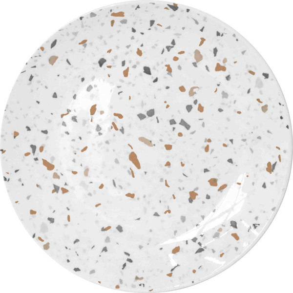 Фото Тарелка 19см terrazzo apollo фарфор серо-песочный ter-33-gs