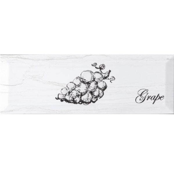 Фото Декор fruit laguna grape серый 10x30 50979