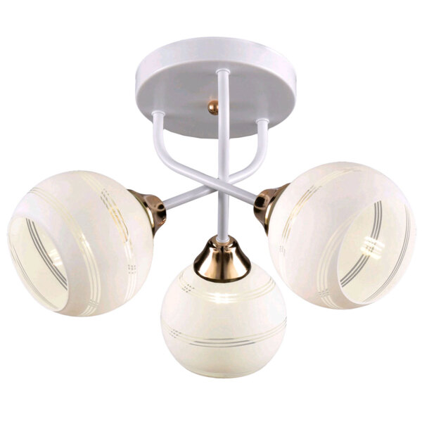 Фото Люстра потолочная россвет рс21847 wt/3c е27 3x60вт ip20