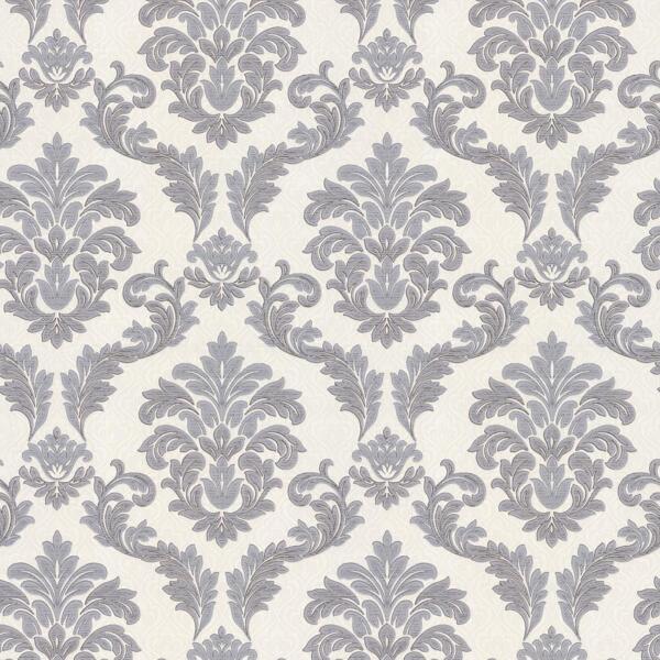 Фото Обои hc11039-14 homecolor adore винил 0.53x10,05м дамаск серый
