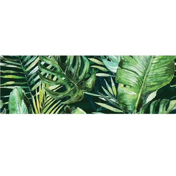 Фото Декор от панно braga tropic c rect зеленый 25x75 53357