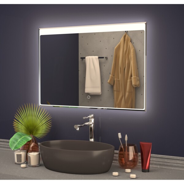 Фото Зеркало для ванной комнаты с подсветкой mixline ро 545883