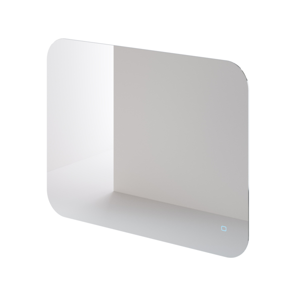 Фото Зеркало для ванной комнаты с подсветкой итана oreol 600х32х800, скругленное