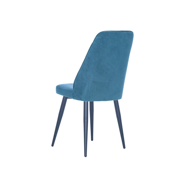 Фото Стул leset дрим, каркас черный, велюр vendetta 25 морская волна