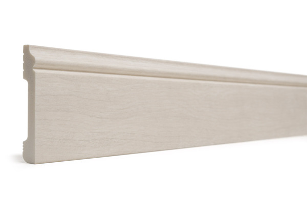 Фото Плинтус дюрополимер 80 мм ваниль decor-dizayn 005