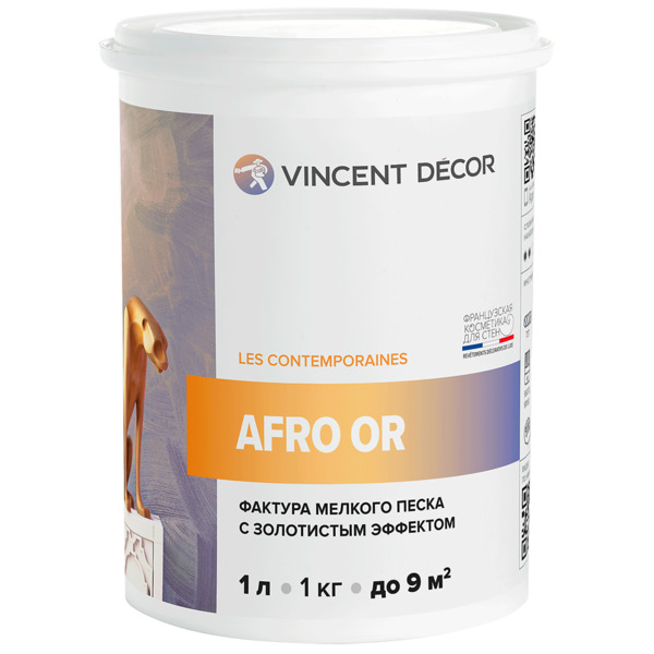 Фото Покрытие vincent decor afro or декоративное 1л