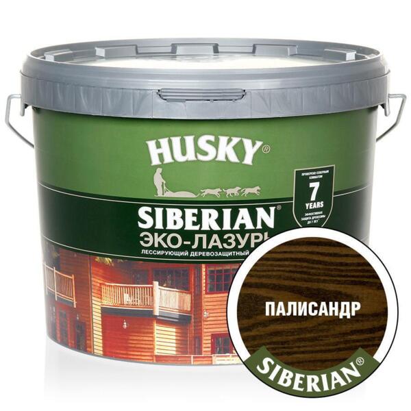 Фото Антисептик husky siberian  полуматовая черное дерево (9л)