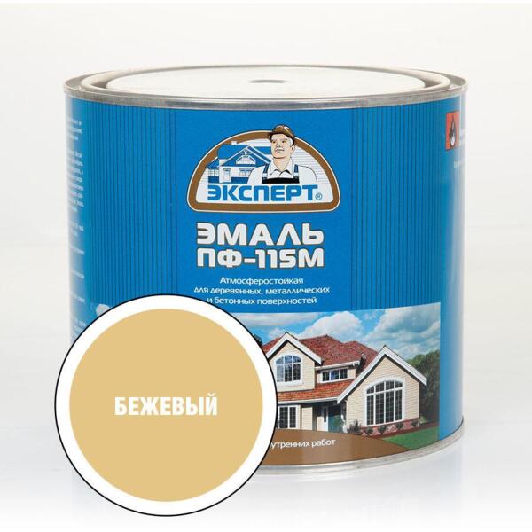 Фото Эмаль пф-115м эксперт 1,8кг бежевая