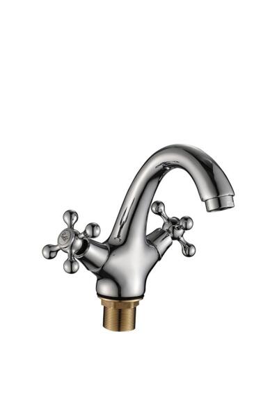 Фото Смеситель для умывальника вентильный mitte oldie хром