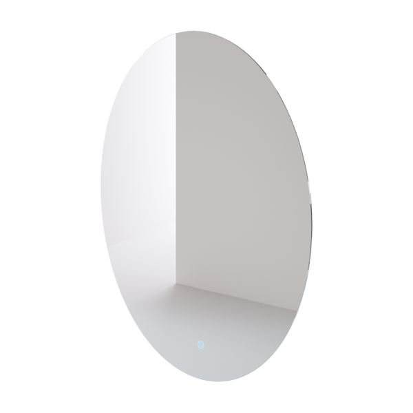 Фото Зеркало для ванной комнаты с подсветкой итана oreol 600х32х800, овальное