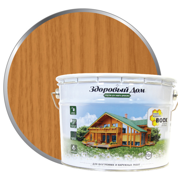 Фото Деревозащитное средство здоровый дом 10,0л орегон