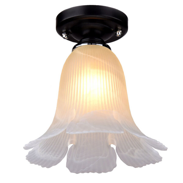 Фото Люстра потолочная россвет рс20014 bk+cr/1c е27 1x60вт ip20