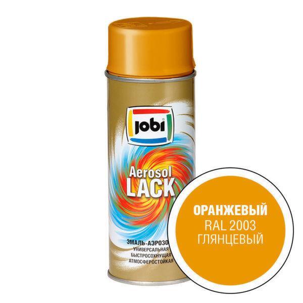Фото Эмаль аэрозольная  jobi 400мл оранжевая 15198