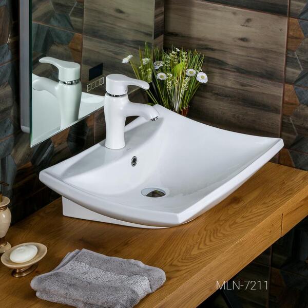 Фото Раковина накладная melana 7211-805