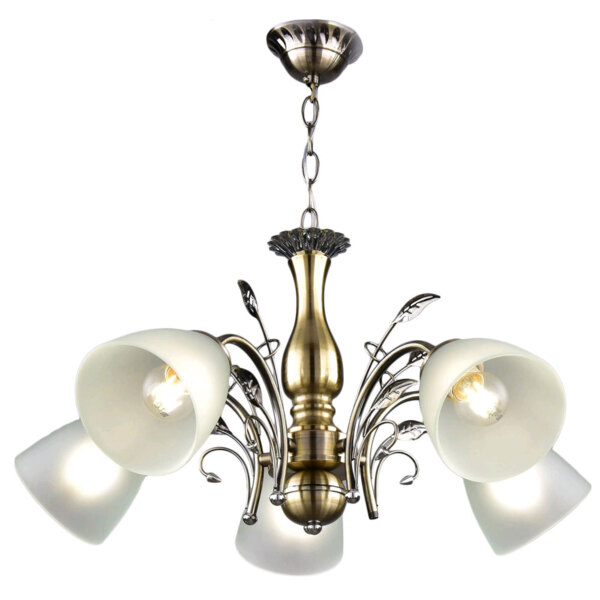 Фото Люстра подвесная россвет рс21219 ab/5p е27 5x60вт ip20