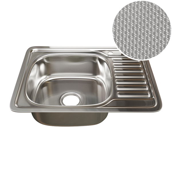 Фото Мойка кухонная нержавеющая сталь mixline 50х65 532310