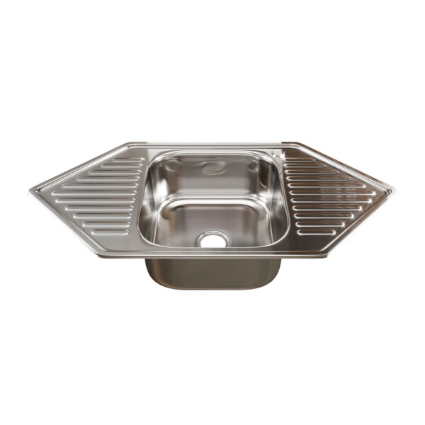 Фото Мойка кухонная нержавеющая сталь mixline 50х95 532313