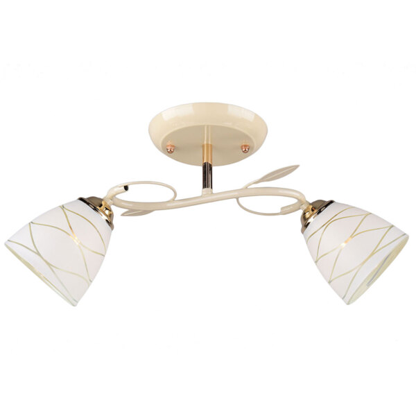 Фото Люстра потолочная россвет рс20105 yg+fg/2c е27 2x60вт ip20