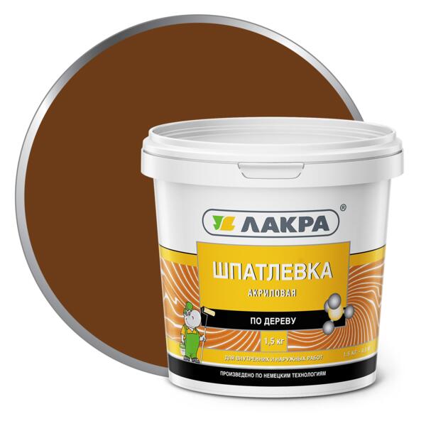 Фото Шпатлевка по дереву лакра 1,5кг орех