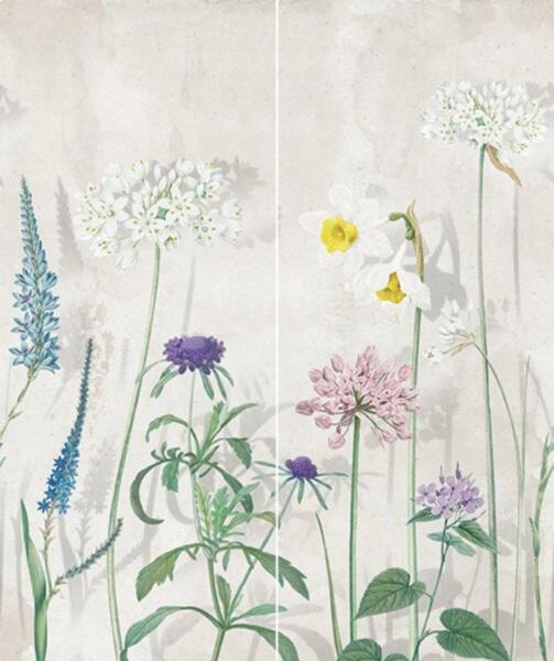 Фото Декор панно liberty grey серый 01 50х60