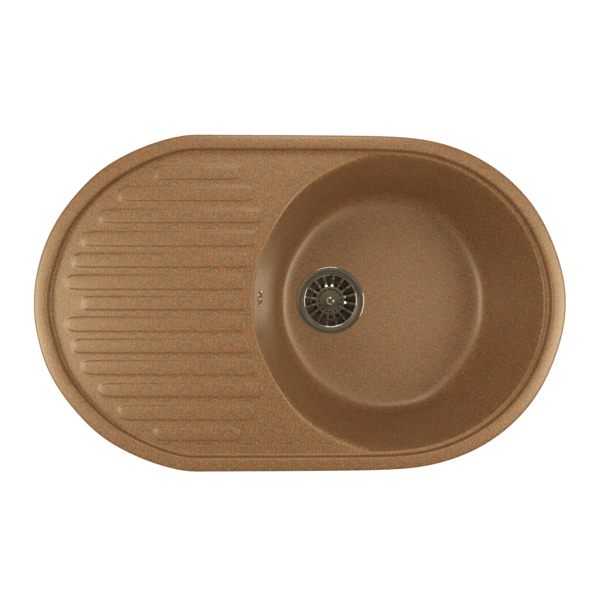 Фото Мойка кухонная искуственный мрамор mixline 45х72 525113