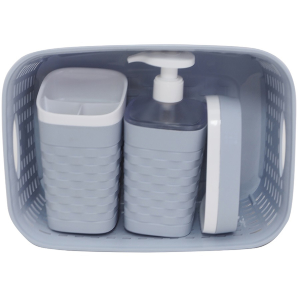 Фото Набор для ванной комнаты reef 4 предмета polimerbyt c83540