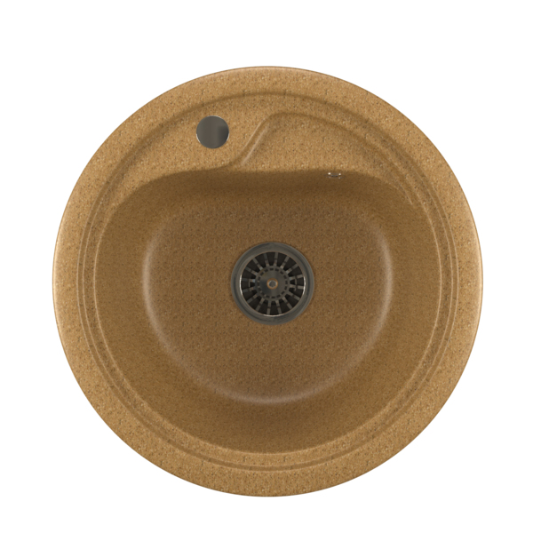 Фото Мойка кухонная искуственный мрамор mixline 44х44 525060