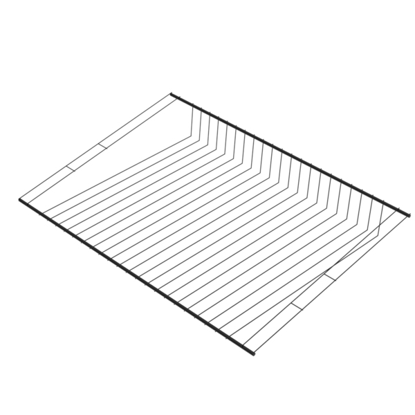 Фото Полка для обуви одноярусная 40 серия 600 мм черная