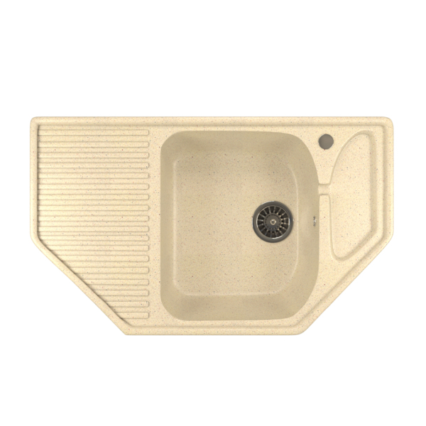 Фото Мойка кухонная искуственный мрамор mixline 78х49 525198