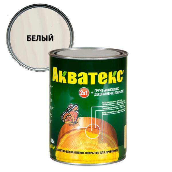 Фото Покрытие текстурное акватекс белый 0,8л