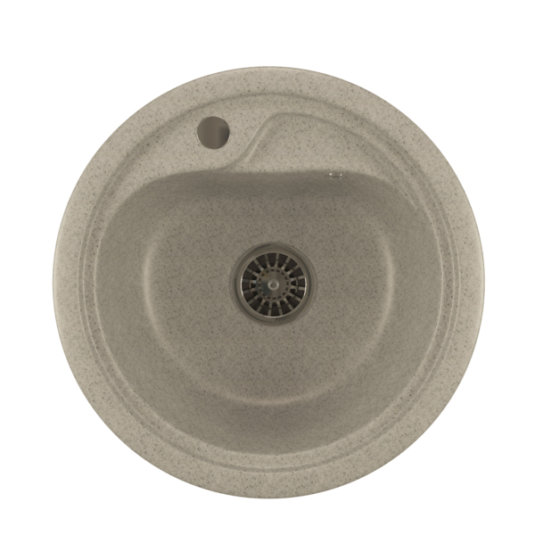 Фото Мойка кухонная искуственный мрамор mixline 44х44 525061