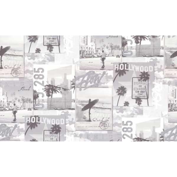 Фото Обои 10534-01 артекс майами флизелин 1.06x10,05м детские/подростковые серый