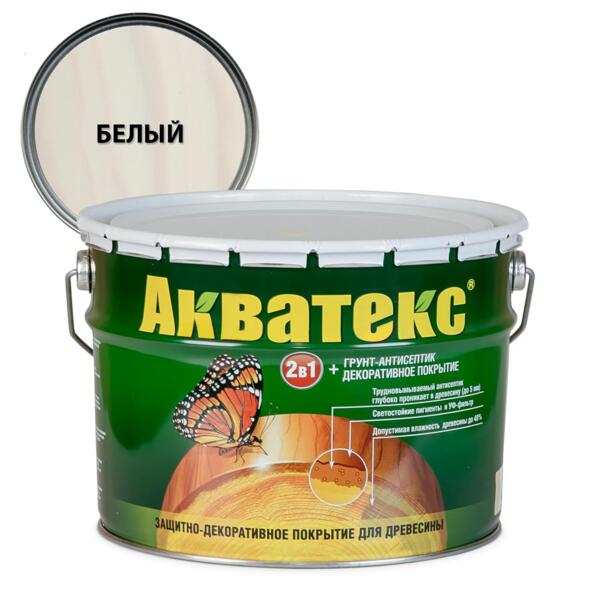 Фото Покрытие текстурное акватекс 10л белый