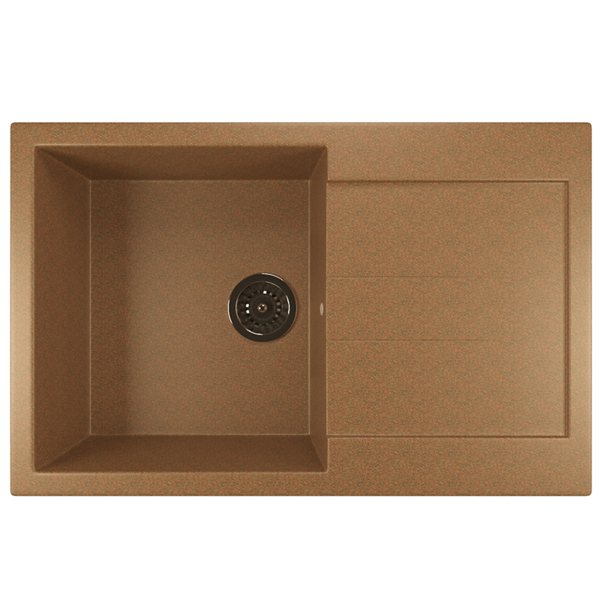 Фото Мойка кухонная искуственный мрамор mixline 49х77 537716