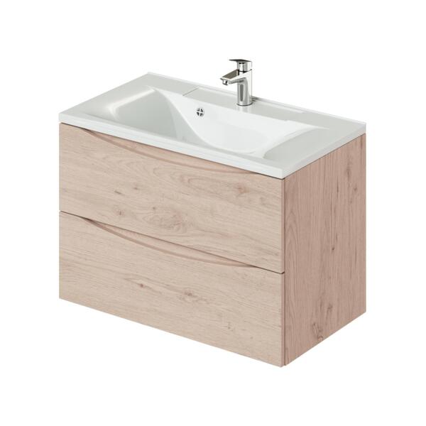 Фото Тумба с раковиной подвесная итана мишель 80 787х444х550 (сосна)