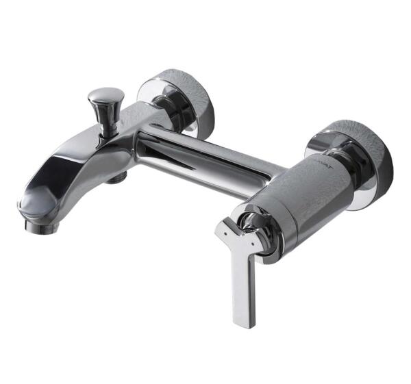 Фото Смеситель для ванны однорычажный bravat waterfall f673107c-01