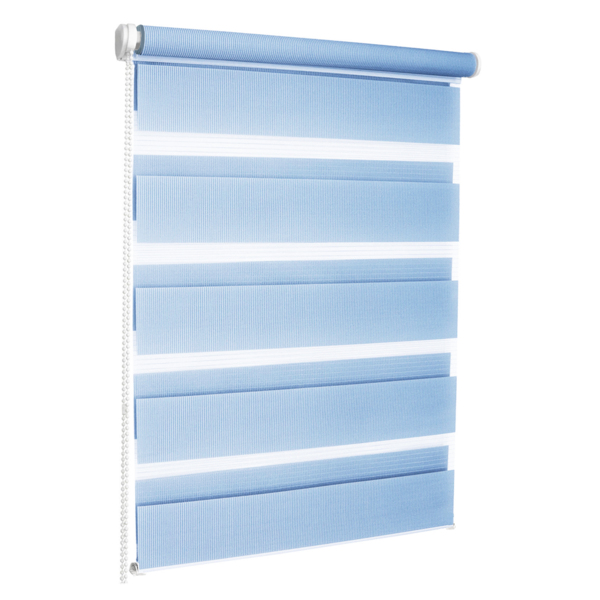 Фото Штора рулонная мини день-ночь 73х170см голубой 400506073