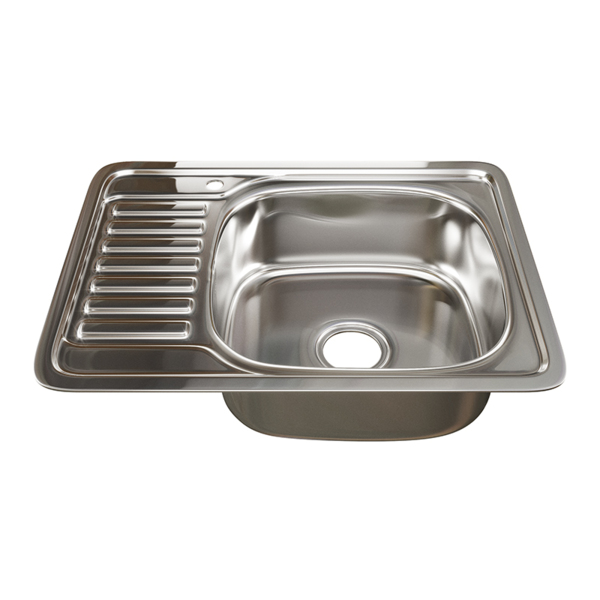 Фото Мойка кухонная нержавеющая сталь mixline 50х65 529332
