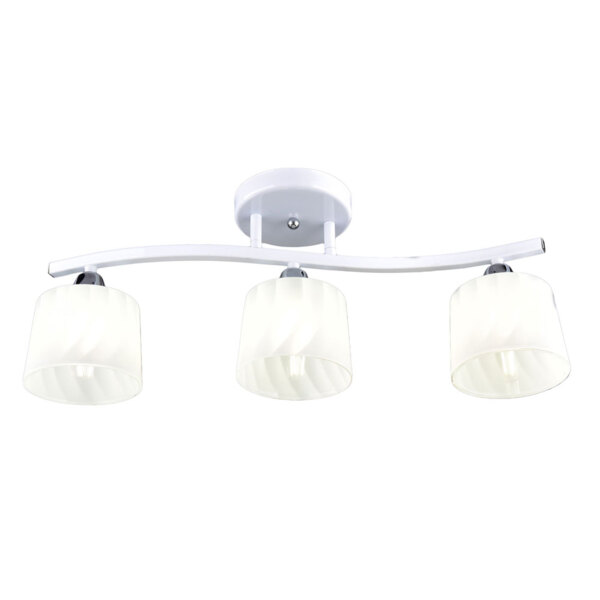 Фото Люстра потолочная россвет танок рс20943 wt+cr/3c е27 3x60вт ip20