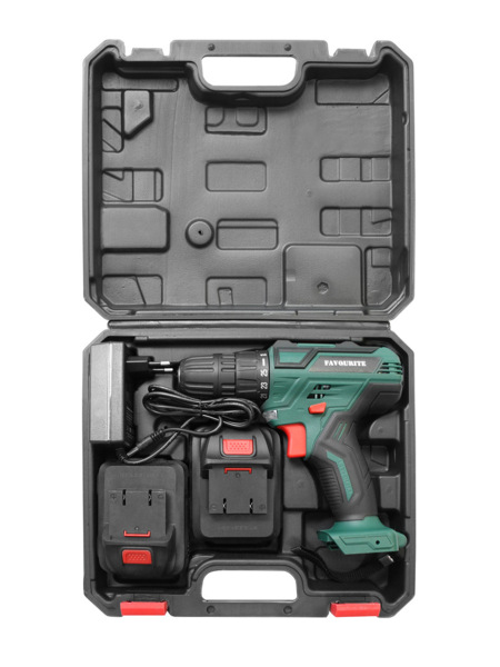дрель аккумуляторная 144в 2ач 26нм 2 батареи кейс favourite dc 1402 promo