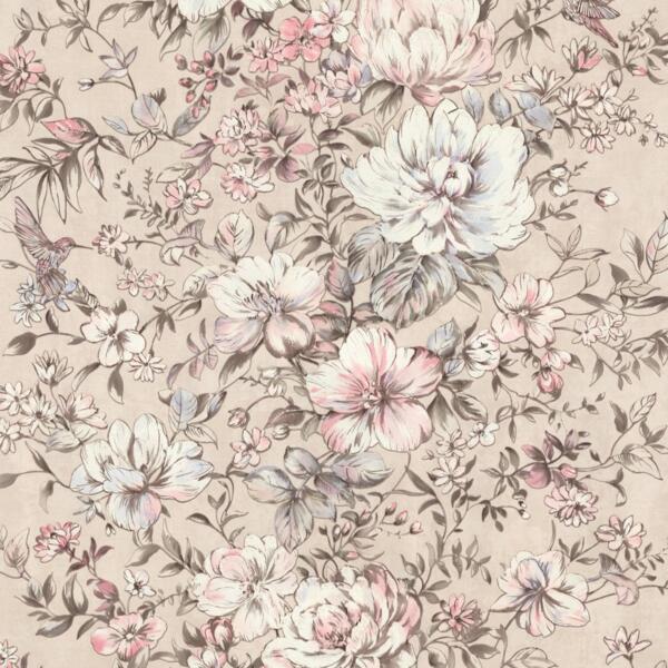 Фото Обои 9093-17 euro decor garden флизелин1,06*10,05 флористика бежевый