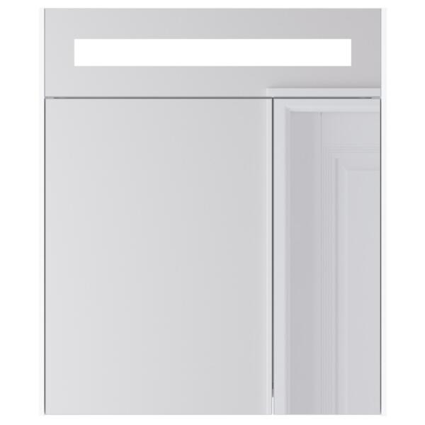 Фото Зеркальный шкаф итана mia 65 650х182х760 (белый глянец)