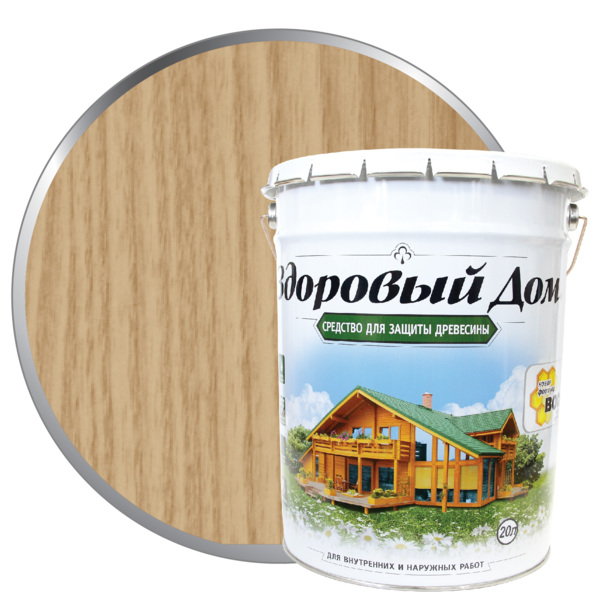 Фото Деревозащитное средство здоровый дом 20,0л бесцветный